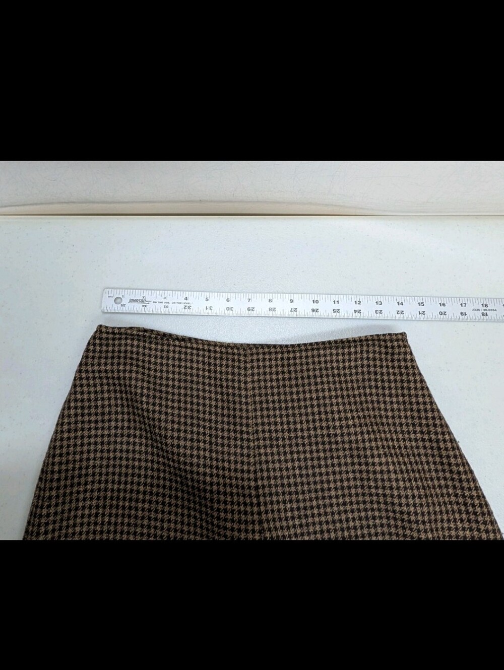 Vintage Talbots Herringbone Wool Maxi Skirt 6 Brown Old Money Preppy #8100 - Picture 4 of 7